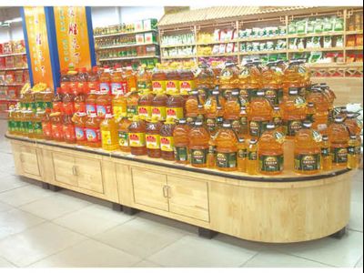 點擊查看詳細(xì)信息<br>標(biāo)題：糧油展架-12 實木烤漆 閱讀次數(shù)：1402