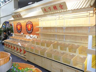 點擊查看詳細(xì)信息<br>標(biāo)題：糧油展架-01 實木烤漆 閱讀次數(shù)：1425